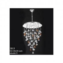 Kristal Taşlı Modern Avize