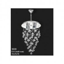 Kristal Taşlı Modern Avize