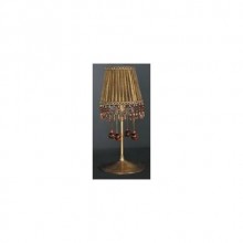 Kristal Damlataşlı Şapkalı Modern Masa Lambası