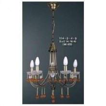 Beş Kollu Damlataşlı Modern Avize