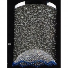 Elanor Kristal Taşlı Şemsiye Modeli Plafonyer Avize