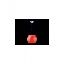 Melon Camlı Tekli Avize - Kırmızı