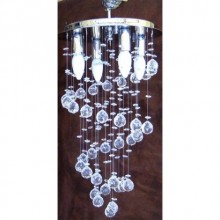 Kristal Taşlı Dörlü Modern Avize