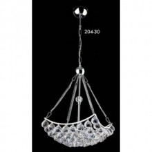 Paraşüt Dörtlü Kristal Taşlı Modern Avize