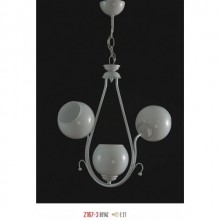 Yarım Ay 3'lü Beyaz Çerçeveli avize