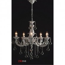 Hürrem 5 Kollu Kristal Taşlı Beyaz Renkli Avize