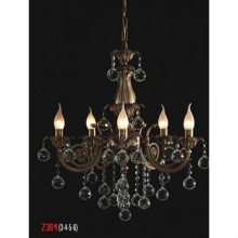 Sarmaşık 5 Kollu Kristal Taşlı Eskitme Avize