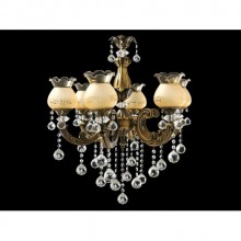 Destan kısa 5´li Taşlı Avize (Eskitme)