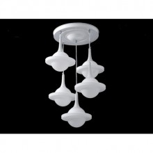 Mekik 5´li Beyaz Opak Camlı Modern Sarkıt