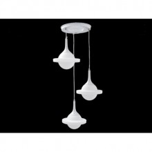 Mekik 3´lü Beyaz Opak Camlı Modern Sarkıt