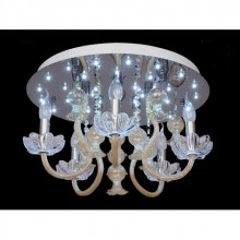 Nergis 5´li Led Kumandalı Avize (Bal)