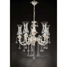 Güldeste 5 kollu Avize (Beyaz)