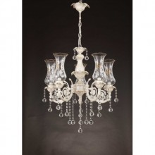 Zambak 5 kollu Avize (Beyaz)