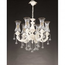 Hürrem 6 kollu Avize (Beyaz)