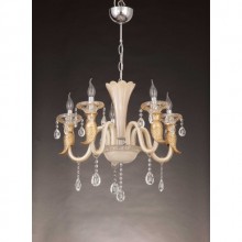 Samyeli 5´li Cam kollu Modern Avize