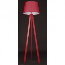 Derya Kırmızı Abajurlu Köşe Lambası ( Lambader )