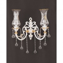 Güldeste 2´li Kristal Taşlı Aplik ( Yaldız - Beyaz )