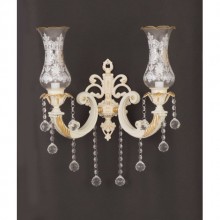 Hürrem 2´li Kristal Taşlı Aplik ( Yaldız - Beyaz )