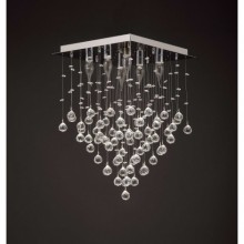 Yağmur 6'lı Kare Kristal Taşlı Avize