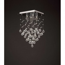 Yağmur 4'lü Kare Kristal Taşlı Avize