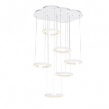 Ring 6´lI Ledli Avize - Beyaz