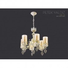 Petek Yaldız 6´lı Avize (Yaldız-Beyaz)