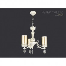 Petek Yaldız 3´lı Avize (Yaldız-Beyaz)