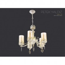 Petek Yaldız 5´li Avize (Yaldız-Beyaz)