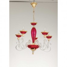 Kösem 5´li Cam Kollu Avize