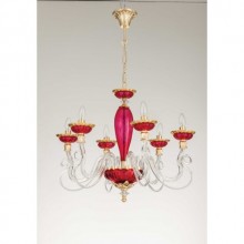 Kösem 6´li Cam Kollu Avize