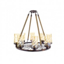 Sıla Çemberli 8´li Eskitme Avize (Bal)