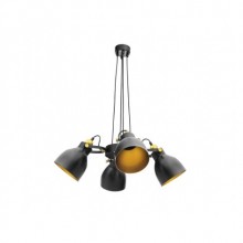 Melek Çemberli 4´lü Avize (Siyah)