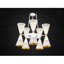 Lodos Çemberli 5+5´li Avize (Beyaz)