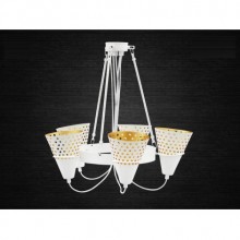 Lodos Çemberli 5´li Avize (Beyaz)