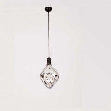 Şeker Tekli Cam Sarkıt (Krom)