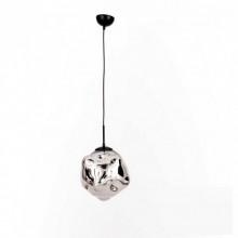 Büyük Çoklu Balon Tekli Cam Sarkıt (Krom)