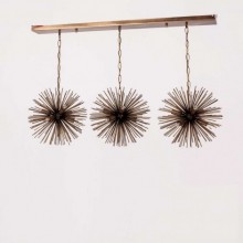 Dünya Kirpi Sıralı 3´lü Sarkıt (Sarı-Siyah)