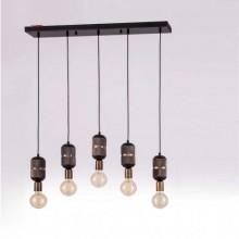 Mikrofon Sıralı 5´li Sarkıt (Siyah-Eskitme)