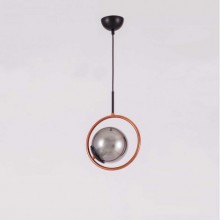 Kardelen Yuvarlak Tekli Lak Avize (Füme)