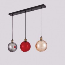 Pusula Sıralı 3´lü Sarkıt ( Bal Kırmızı Füme)