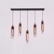 Ceylan Sıralı 5´li Sarkıt (Eskitme-Siyah)