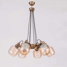 Düşüm Çemberli 6´lı Eskitme Avize (Bal)