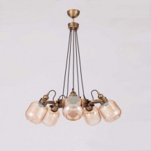 Düşüm Çemberli 5´li Eskitme Avize (Bal)