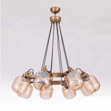 Düşüm Çemberli 8´li Eskitme Avize (Bal)